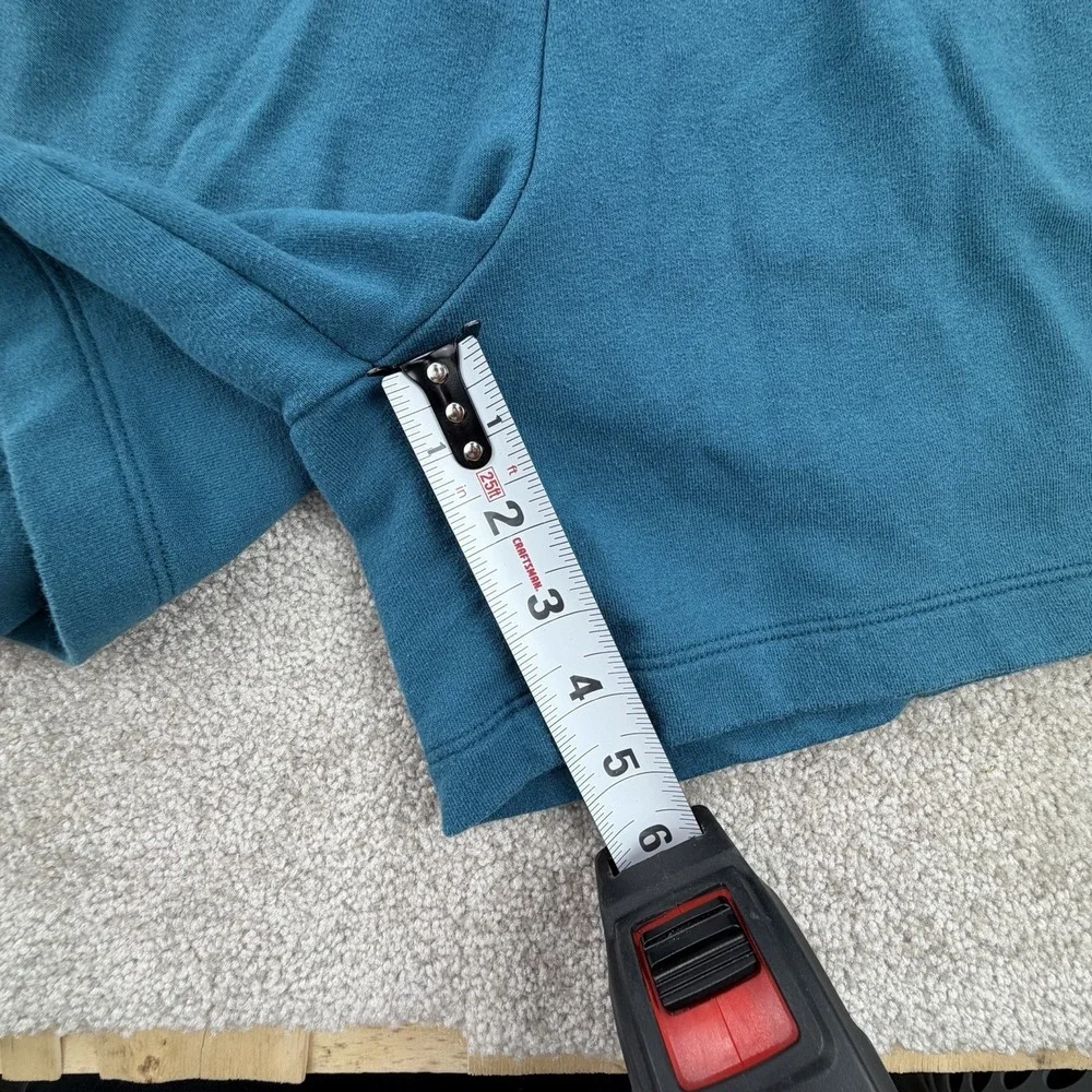 THE NORTH FACE Sweat Shorts Men's Medium Turquoise‎ Fleece Activewear Runner